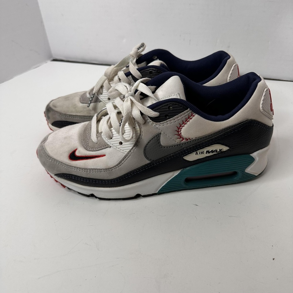 Nike Ken Griffey Jr x Air Max 90 SE Backwards Cap White/Gray DJ5190-100 Size 8.5